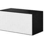 Cama full storage cabinet ROCO RO3 75/37/39 black/black/white