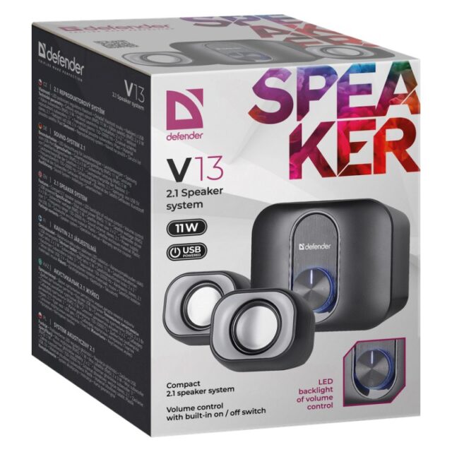 PC SPEAKERS DEFENDER V13 2.1 11W USB - imagine 5