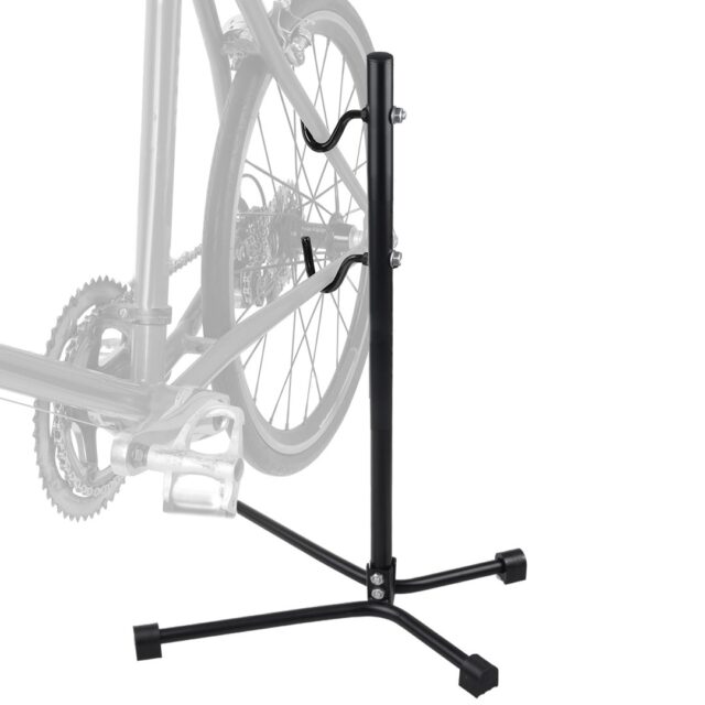 Maclean Bicycle Service Floor Mount Steel Adjustable Height 20kg MTB Bikes Wheels up to 27.5 - imagine 4