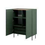 Bookcase 2D2SZ ONDA 98x45xH127 green) - imagine 2