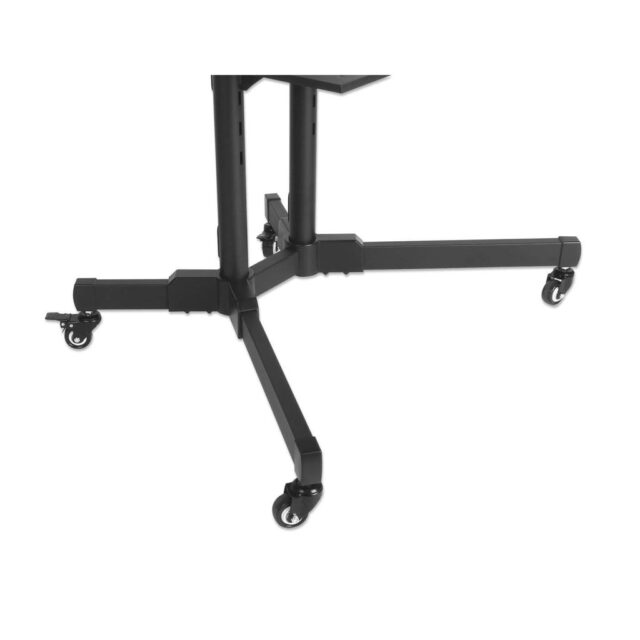 Manhattan TV & Monitor Mount  Trolley Stand  1 screen  Screen Sizes: 37-65   Black  VESA 200x200 to 600x400mm  Max 40kg  LFD  Lifetime Warranty - imagine 5