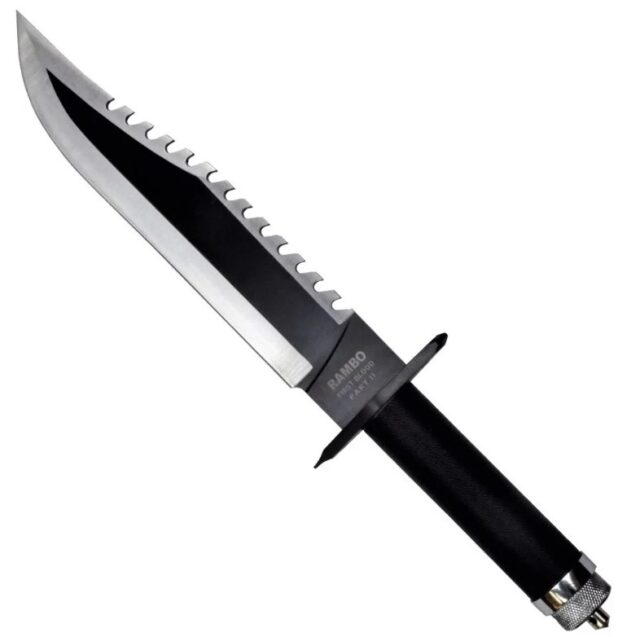 Rambo II Cinema Classic 400 mm knife with leather scabbard - imagine 2