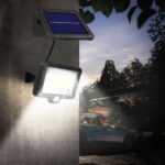 Maclean Energy MCE438 Solar LED Floodlight with motion sensor  IP44  5W  400lm  6000K cold white  lithium battery 1300 mAh  5.5V DC