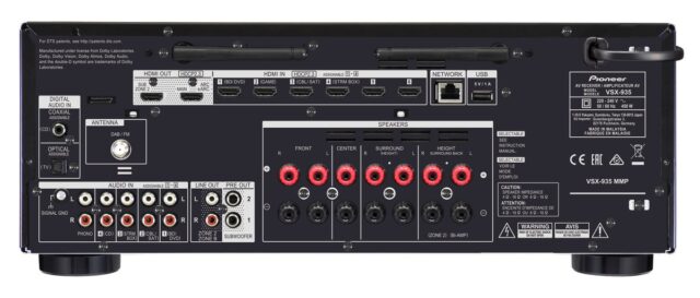 Pioneer VSX-935-B Home Cinema Receiver Black - imagine 4