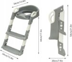 EXTRALINK KIDS NAKŁADKA NA SEDES ZE STOPNIEM DO NAUKI WC DLA DZIECI DRABINKA DO DESKI NA TOALETĘ SZARA - imagine 4