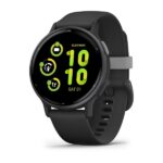 Garmin Vivoactive 5 3.05 cm (1.2 ) AMOLED 42 mm Digital 390 x 390 pixels Touchscreen Black Wi-Fi GPS (satellite)