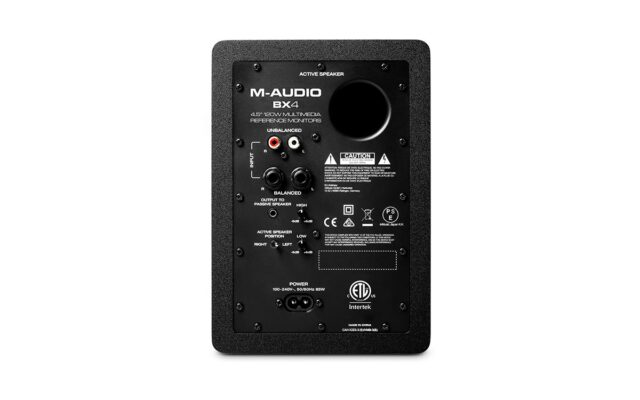 M-AUDIO BX4 loudspeaker Black Wired 50 W - imagine 4