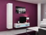 Cama TV stand VIGO NEW 30/140/40 white/white gloss - imagine 9