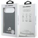 Case Karl Lagerfeld Karl & Choupette Head Pins Saffiano MagSafe for iPhone Air black - imagine 8