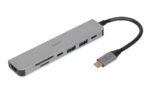 iBox IUH3SL4K interface hub USB Type-C 5000 Mbit/s Silver - imagine 7
