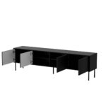 Cama CORTINA 4D TV cabinet 200x40x55 black - imagine 2