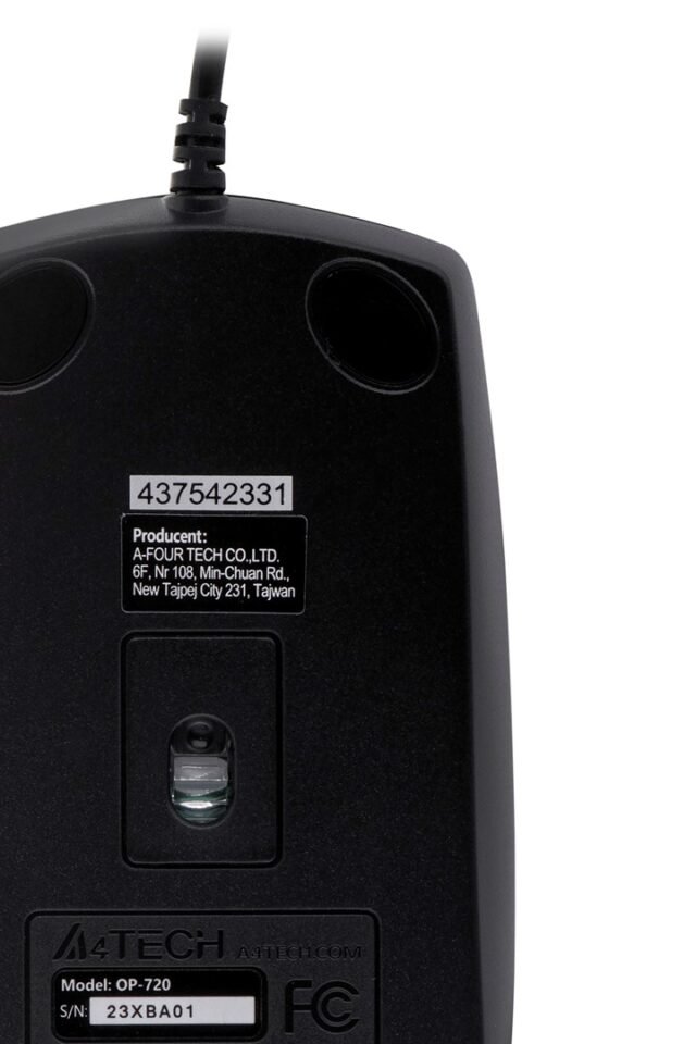 A4Tech OP-720 mouse USB Type-A Optical 800 DPI - imagine 4