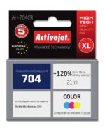 Activejet AH-704CR Ink (replacement for HP 704 CN693AE; Premium; 21 ml; color)