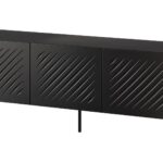 RTV cabinet SIENA 150.5x40x60 black matt
