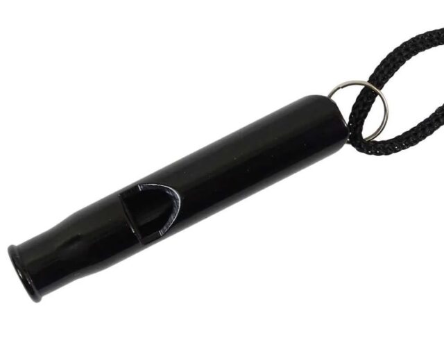 Survival whistle  aluminium   black - imagine 2