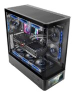 Mars Gaming MCLCDPRO computer case Midi Tower Black - imagine 2