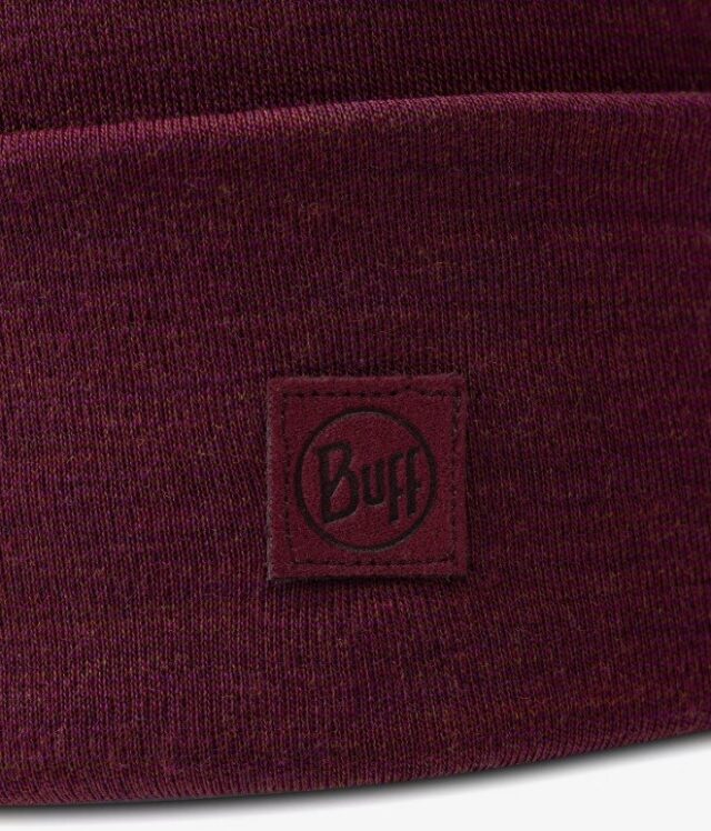 Buff Midweight Merino Wool Hat Red - imagine 3
