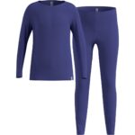 Thermal underwear - Odlo Set long MERINO 200 set  size 152 cm  blue