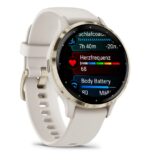 Garmin Venu 3S 3.05 cm (1.2 ) AMOLED 41 mm Digital 390 x 390 pixels Touchscreen Gold  Ivory Wi-Fi GPS (satellite) - imagine 3
