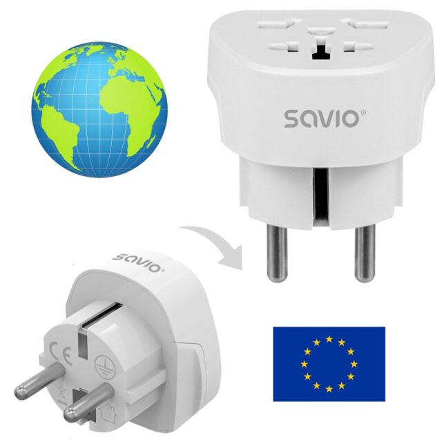 Savio AP-06 power adapter/inverter Universal 3750 W White - imagine 4