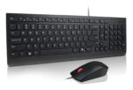 Lenovo Essential Wired Combo Black US Euro keyboard Mouse included Universal USB - imagine 2