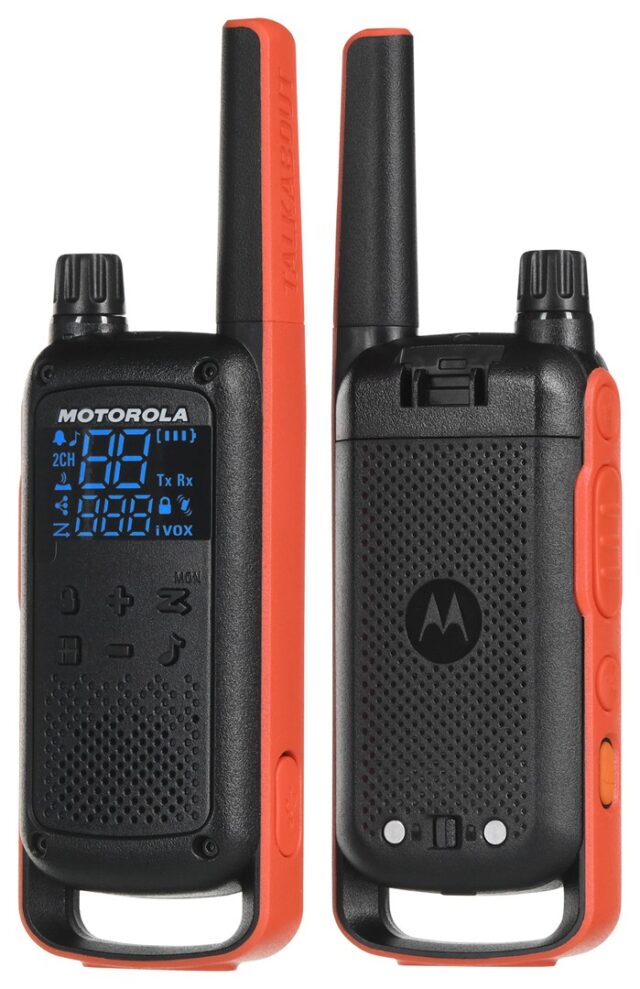 Motorola T82 Twin Pack two-way radio 16 channels Black Orange - imagine 7