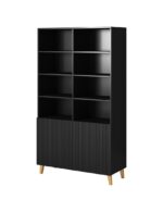 PAFOS bookcase 100x40x176.5 cm matte black