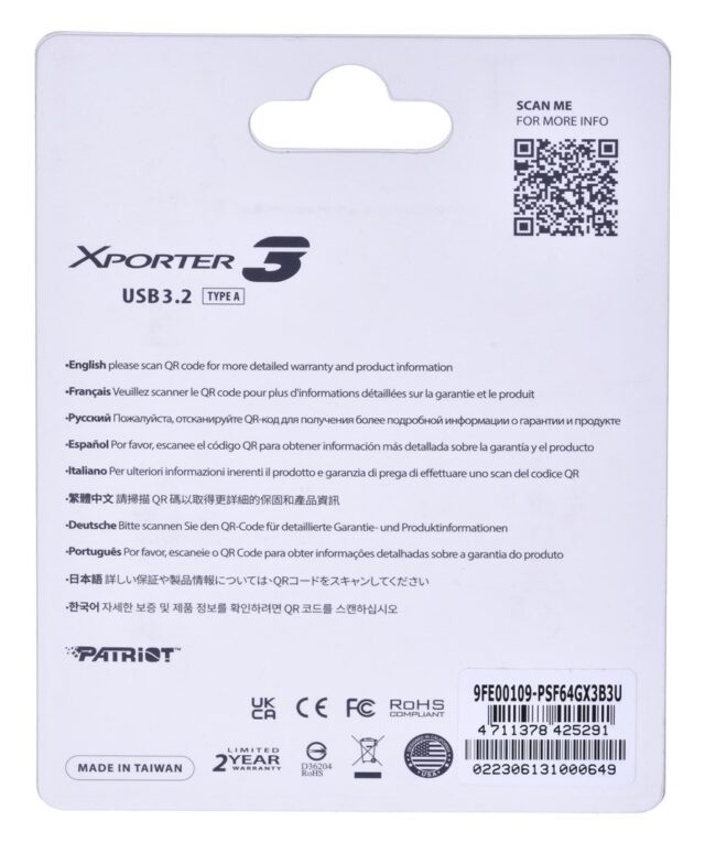 PARTIOT FLASHDRIVE Xporter 3 64GB Type A USB 3.2 - imagine 4