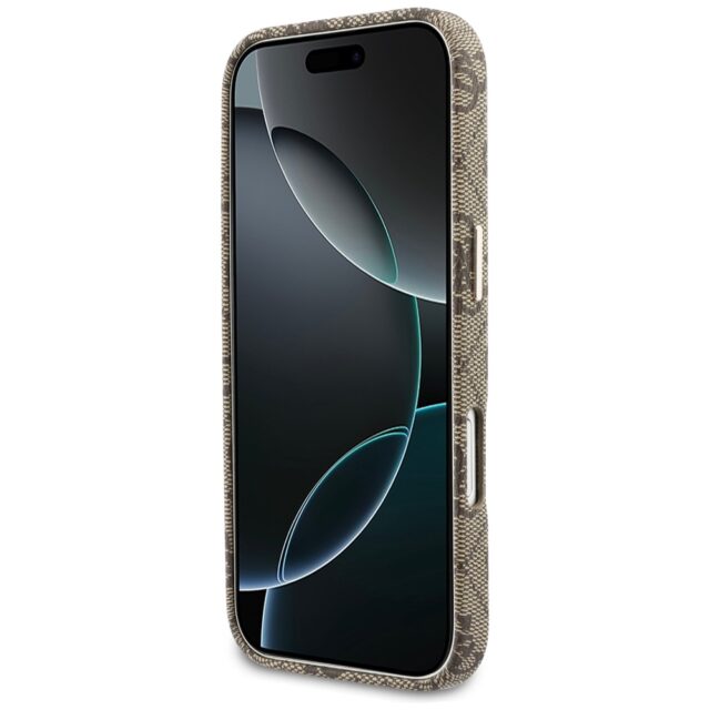Case Guess 4G Script MagSafe for iPhone   17 brown - imagine 5