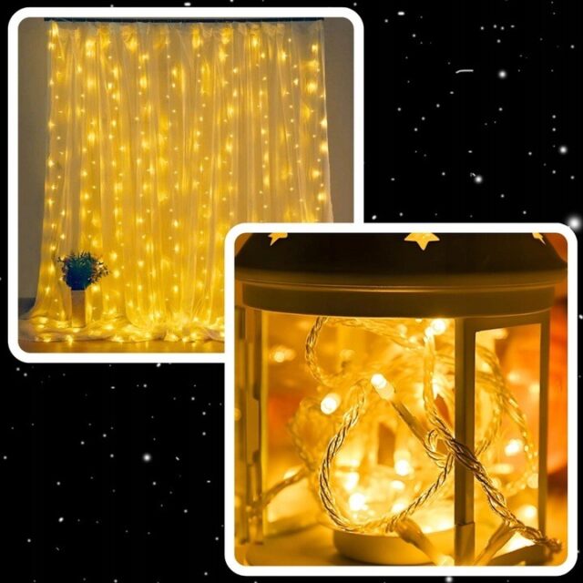 EXTRALINK KURTYNA LED ŚWIETLNA 300LED LAMPKI CHOINKOWE SOPLE WEWNĘTRZNE GIRLANDA 3X3M - imagine 6