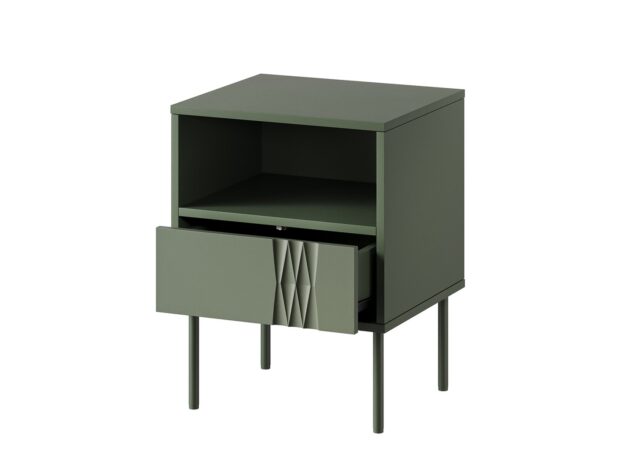 Cama Bedside table 2 pcs. TRESSE 44x40x53 matte green - imagine 2