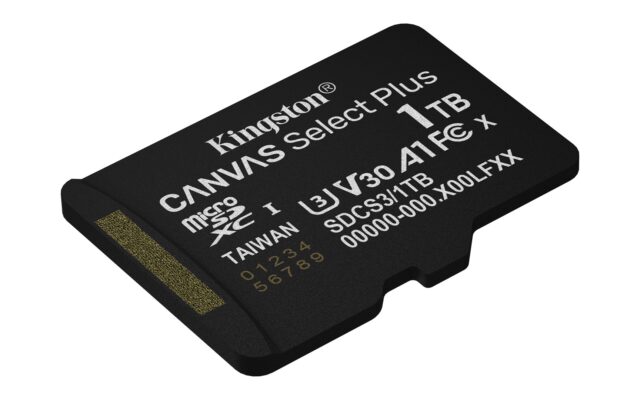 Kingston Technology 1TB microSDXC Canvas Select Plus Gen3 150MB/s A1 Card + Adapter - imagine 4