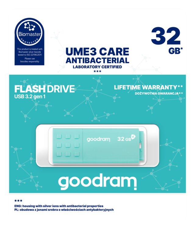 Goodram UME3 USB flash drive 32 GB USB Type-A 3.2 Gen 1 (3.1 Gen 1) Turquoise - imagine 10