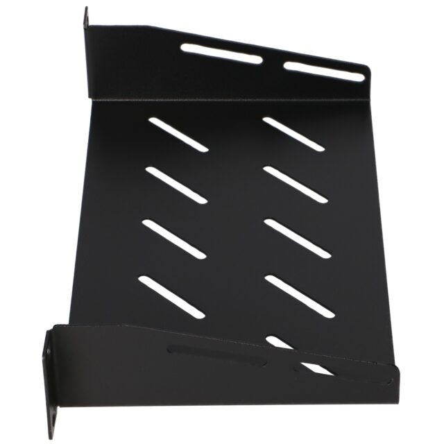 Extralink Shelf 1U | Shelf for 10" rack cabinets | black - imagine 3