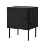 Cama Bedside table 2 pcs PALAZZO BIS 45x39xH59 mat black