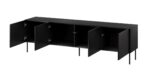 Cama RTV cabinet SIENA 200x40x60 mat black - imagine 2