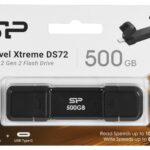 Silicon Power DS72 USB flash drive 500 GB USB Type-A / USB Type-C 3.2 Gen 2 (3.1 Gen 2) Black