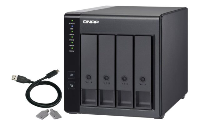 QNAP TR-004 storage drive enclosure HDD/SSD enclosure Black 2.5/3.5 - imagine 8