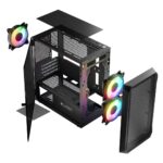 Logic PORTOS ARGB MINI USB 3.0 Case Black - imagine 17