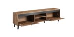 Cama TV stand NORD II 170cm wotan/antracite - imagine 2
