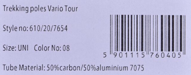 VIKING VARIO TOUR SKITOURING POLES BLACK/GREY - imagine 7