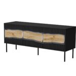 Cama INSERTO 3D TV cabinet 143.5x40x61.5 black + LED