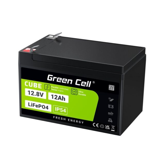 Green Cell LFPGC12V12AH UPS battery Lithium Iron Phosphate (LiFePO4) 12.8 V 12 Ah - imagine 17
