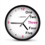 Esperanza Prague Black Mechanical Clock Round Black  White