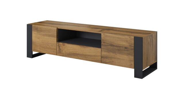 Cama TV stand WOOD wotan/antracite - imagine 2