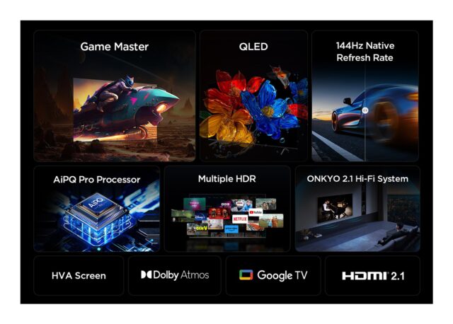 TCL P89K 85P89K TV 2.16 m (85 ) 4K Ultra HD Smart TV Wi-Fi Metallic 450 cd/m2 - imagine 7