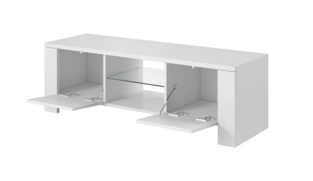 Cama TV stand WEST 42/130/42 white/white gloss - imagine 2