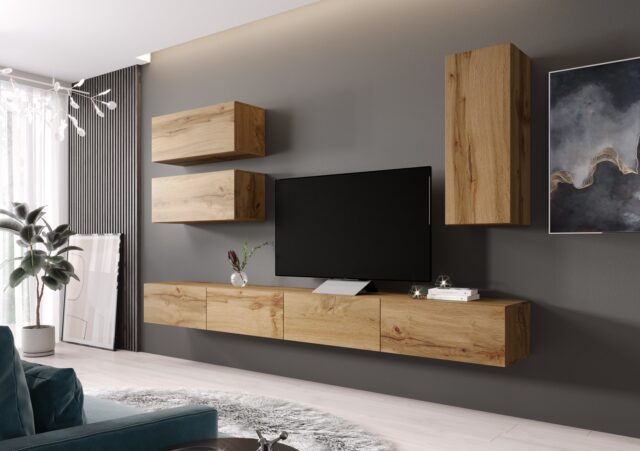 Cama Cabinet VIGO  90  full 90/35/32 wotan oak - imagine 4