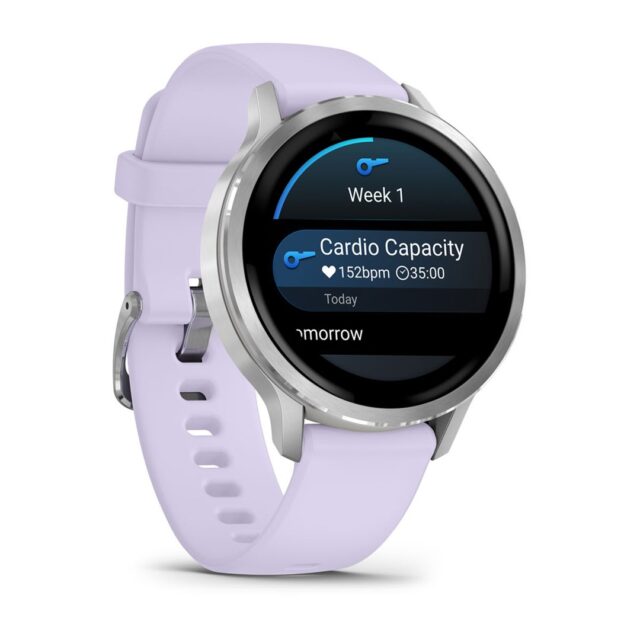 Garmin Venu 4 3.05 cm (1.2 ) AMOLED 41 mm Digital 390 x 390 pixels Touchscreen Silver Wi-Fi GPS (satellite) - imagine 5