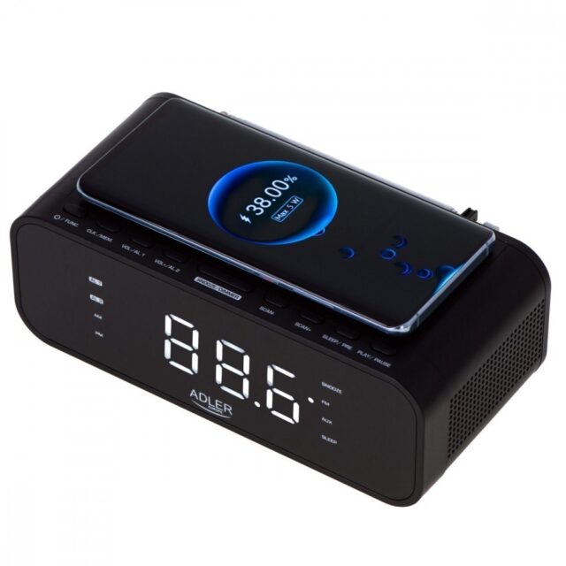 ADLER AD 1192b radio alarm clock black - imagine 8